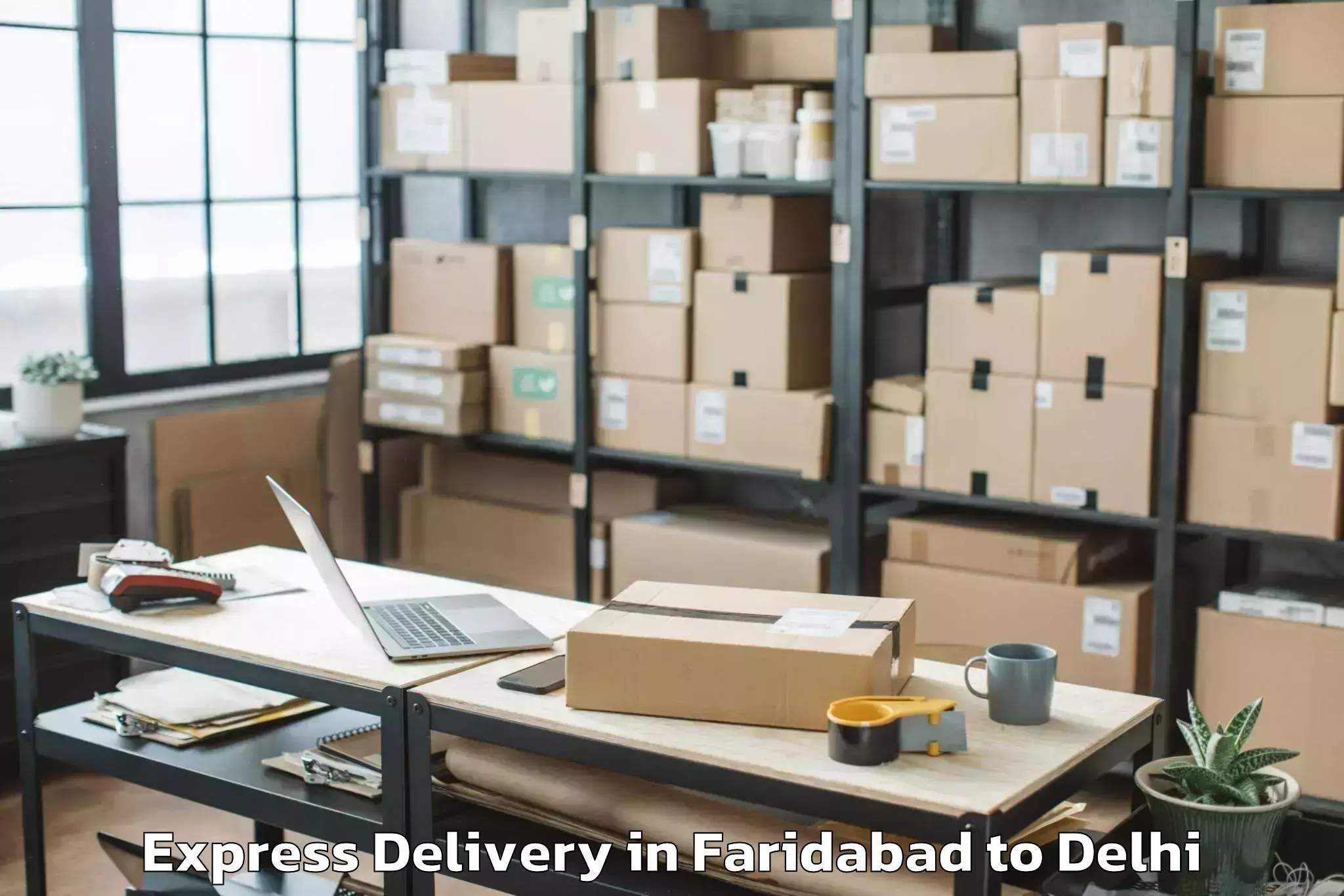 Easy Faridabad to New Delhi Express Delivery Booking